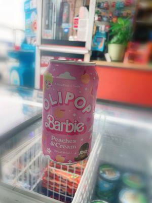 Under new management for two years now? They carry Olipop. This one is Barbie Peaches & Cream.