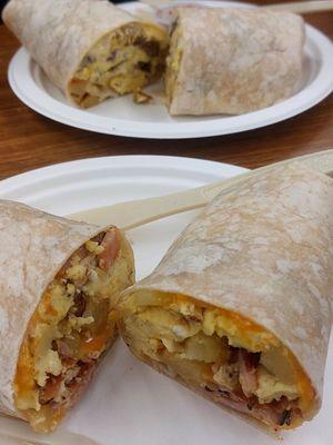 Amazing breakfast burritos!