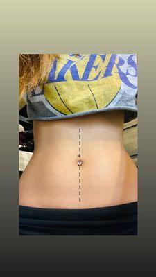 Navel piercing