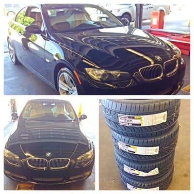 Set of low prof brand new tires for this bmw 3 series.
 
 #BridgestonePotenza #bmw #wheelworks