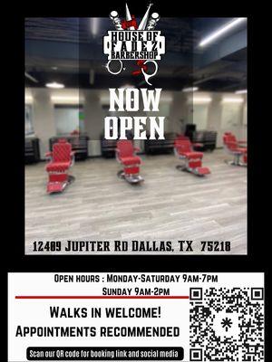 Walk ins welcome!