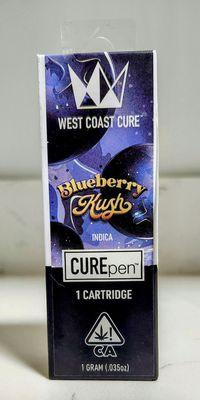 West Coast Cure Blueberry Kush 1g Terp Cartridge