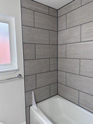 Bathroom with tile surround