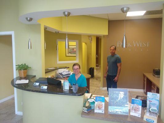 Team Park West Dental
 Dr. Jagadeesh & Assistant Ledja.