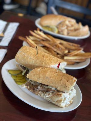 Roast Beef and BBQ Shrimp PoBoy