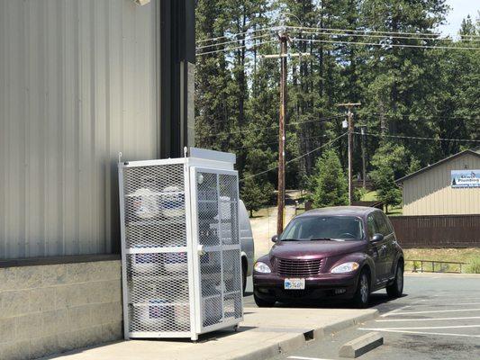 Tuesday, June 25, 2019: propane at the front left corner of the store.