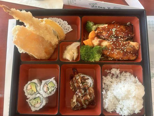 Salmon Teriyaki Bento Box Lunch