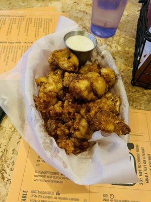 Cauliflower Wings with ranch