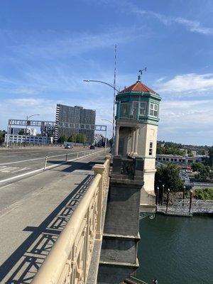 bridge view from sidewalk