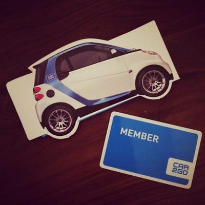 Car2Go Membership Card (up close and personal)