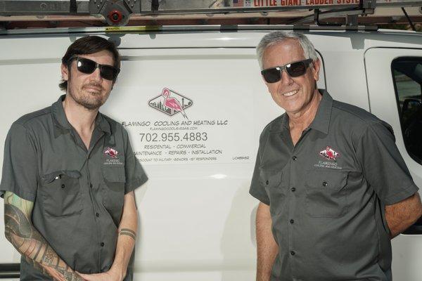 Owners and technicians, Josh Marler and Phil Marler