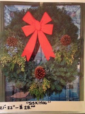 Silver - Tip wreath: Siskiyou