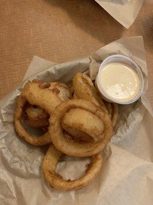 Beer battered onion rings