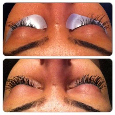 Eyelash extensions done by Luxe Lashes