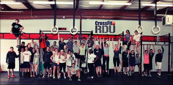 One of the many great classes at CrossFit RDU!