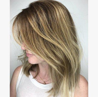 Balayage and cut.