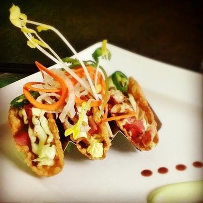 Ahi Tuna Tacos - deliciously fresh!