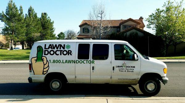 Lawn Doctor making first house call