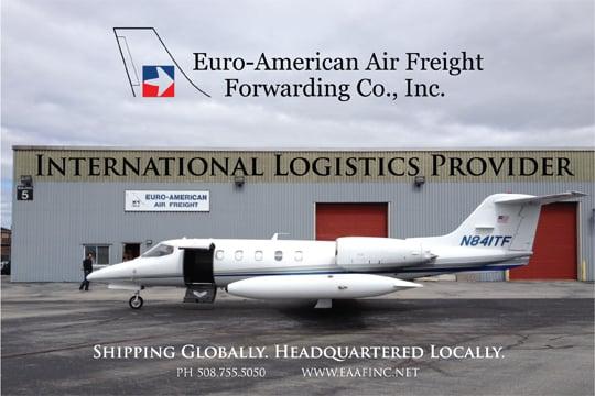 Euro-American Ad for WORCESTER REGIONAL CHAMBER OF COMMERCE 2014 COMMUNITY GUIDE 2014 #euroamericanairfreight