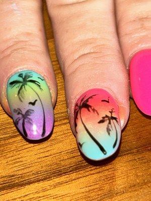 Excellent nail design work.