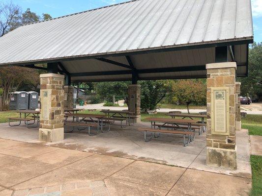 Covered picnic area