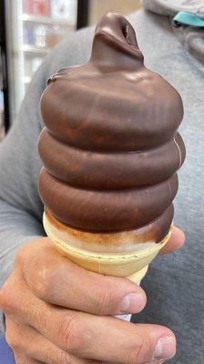 Chocolate dipped cone