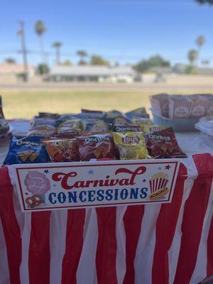 Concession stand sign