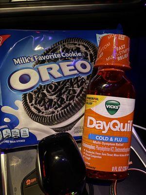 Oreo's and DayQuil...Friday, don't mess with me!