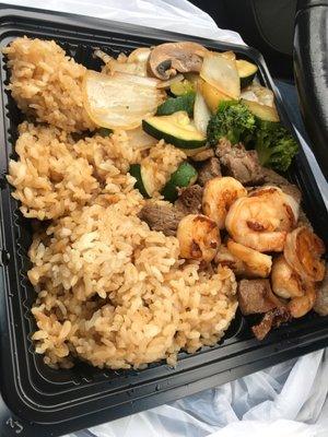 Hibachi Steak and Shrimp $13