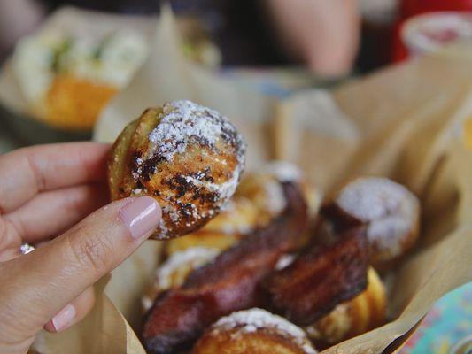 Pancake balls- Dulce de Leche & Nutella.