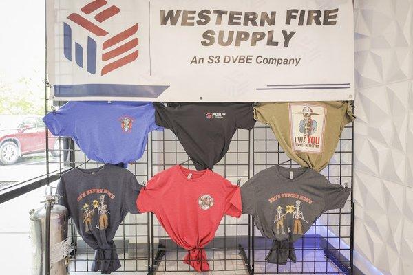 Check out our Western Fire Supply apparel! From t-shirts to hats, we've got you covered.