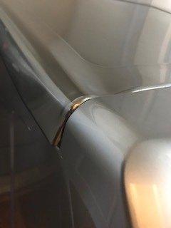 Dryer top severely dented