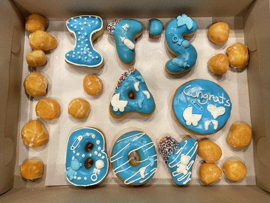 It's a boy donuts