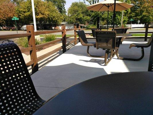 Outdoor seating