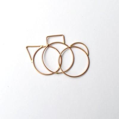 Standing stacking rings- Such an affordable price for 14k gold fill!