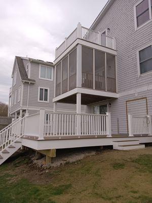 Green Hill, Charlestown , RI. 

(Complete)

20x20 Rear Deck Project & 2nd/ 3rd Floor Rehab

What a Transformation!