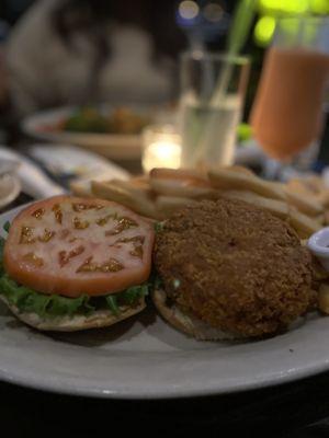 Lobster Burger Dinner