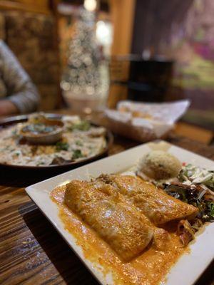 Seafood Enchiladas & Quesabirria