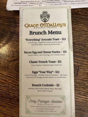 Brunch Menu