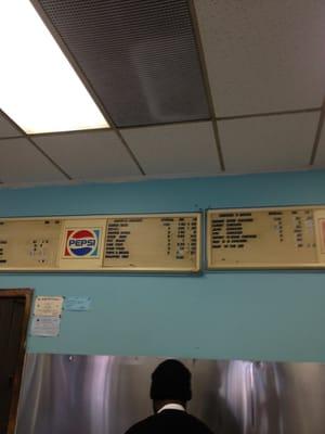 Menu wall