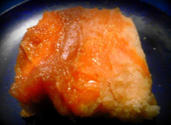 Delicious orange upside-down cake