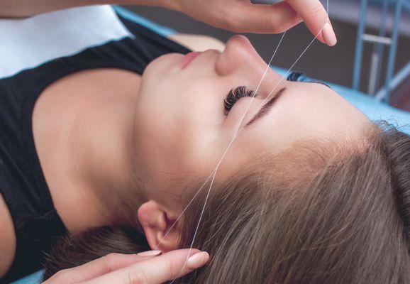 Threading offers a precise and gentle alternative to waxing