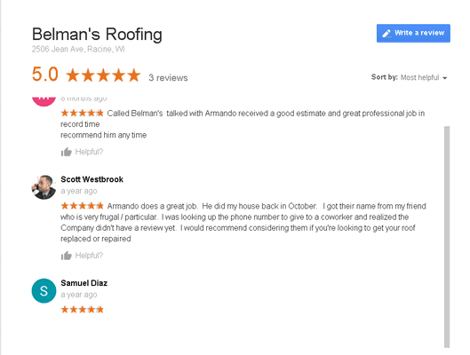 Belman's Roofing