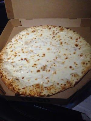 Alfredo pizza to go!!