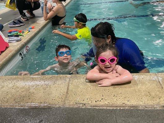 All smiles here! Coach James was great with my two kids in their semi private lesson.