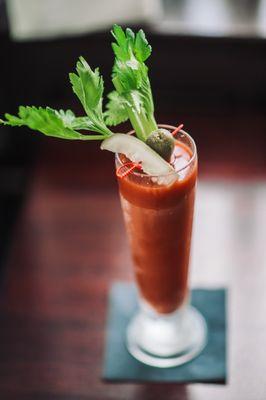 Our Jefferson House Bloody Mary honors our building's history and is the perfect complement for a weekend brunch.