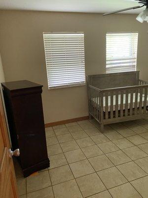 Move out clean baby room