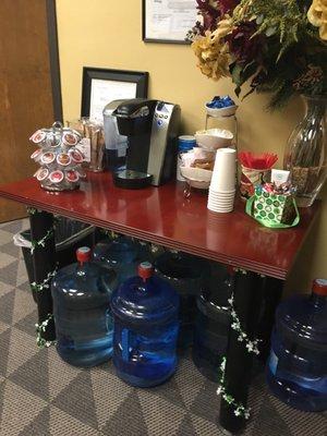 Above All Accounting, Inc. also has a "refreshment table".