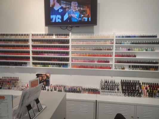 Nail polish wall