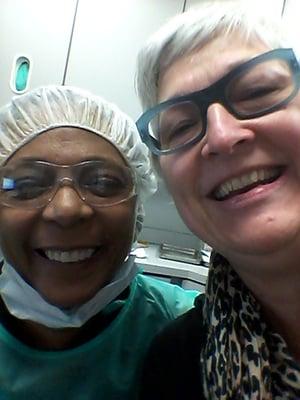 Dr. Smith-Williams and me, smiling. She's the best!